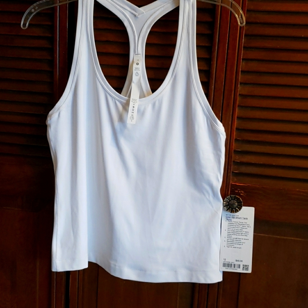 Lululemon Cool RB short tank *Nulu.   Size 12